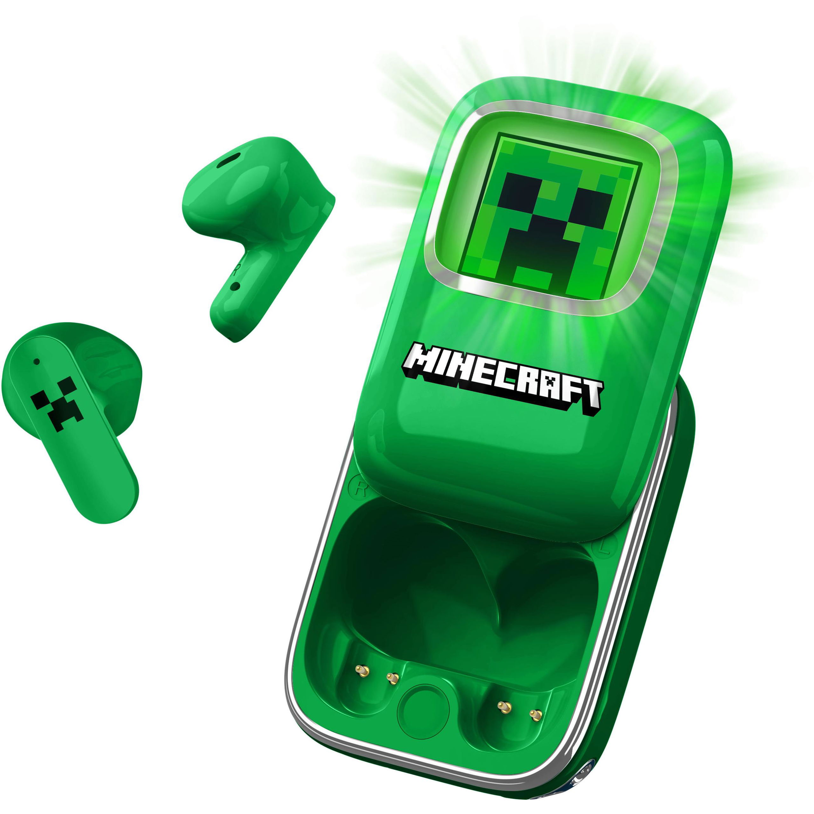 OTL Minecraft Creeper Slide TWS Earphones (MC1316)-0