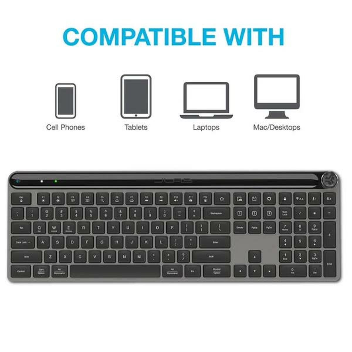 Wireless Keyboard JLab IEUESKEPICKEYRBLK4-0
