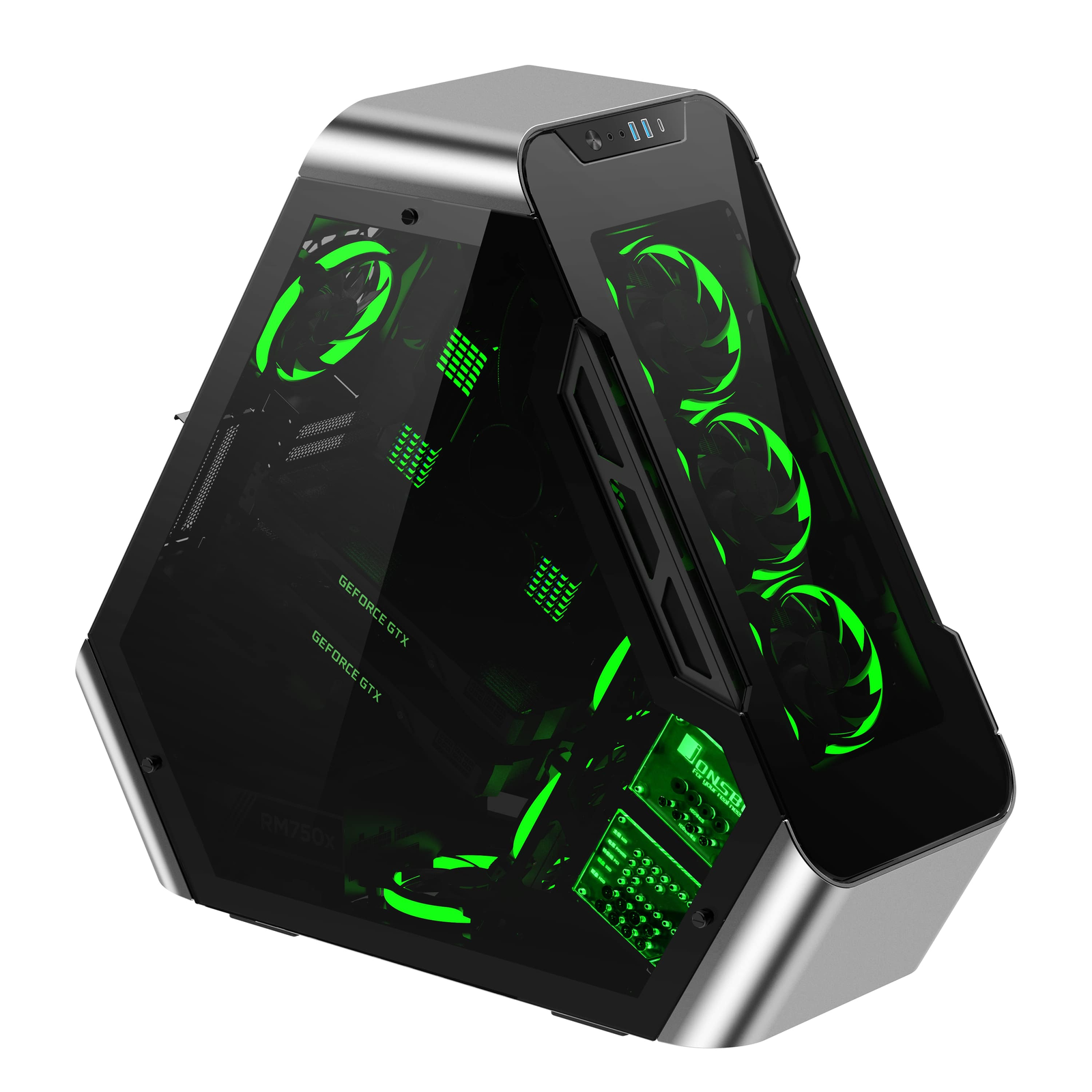Carcasa computer, Jonsbo, Negru (TR03-G SILVER)-0