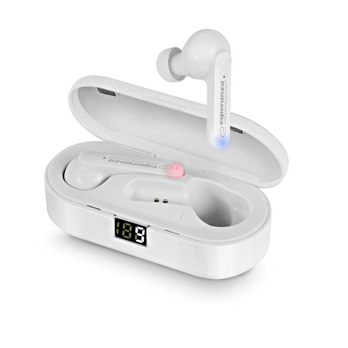 Wireless Earphones with Charging Case Esperanza EH230W White-6