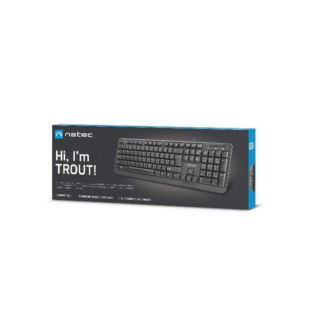 Keyboard Natec TROUT Black-1