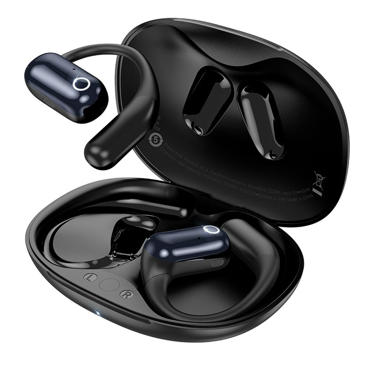 Wireless Earphones with Charging Case Hoco EA6 Black-0