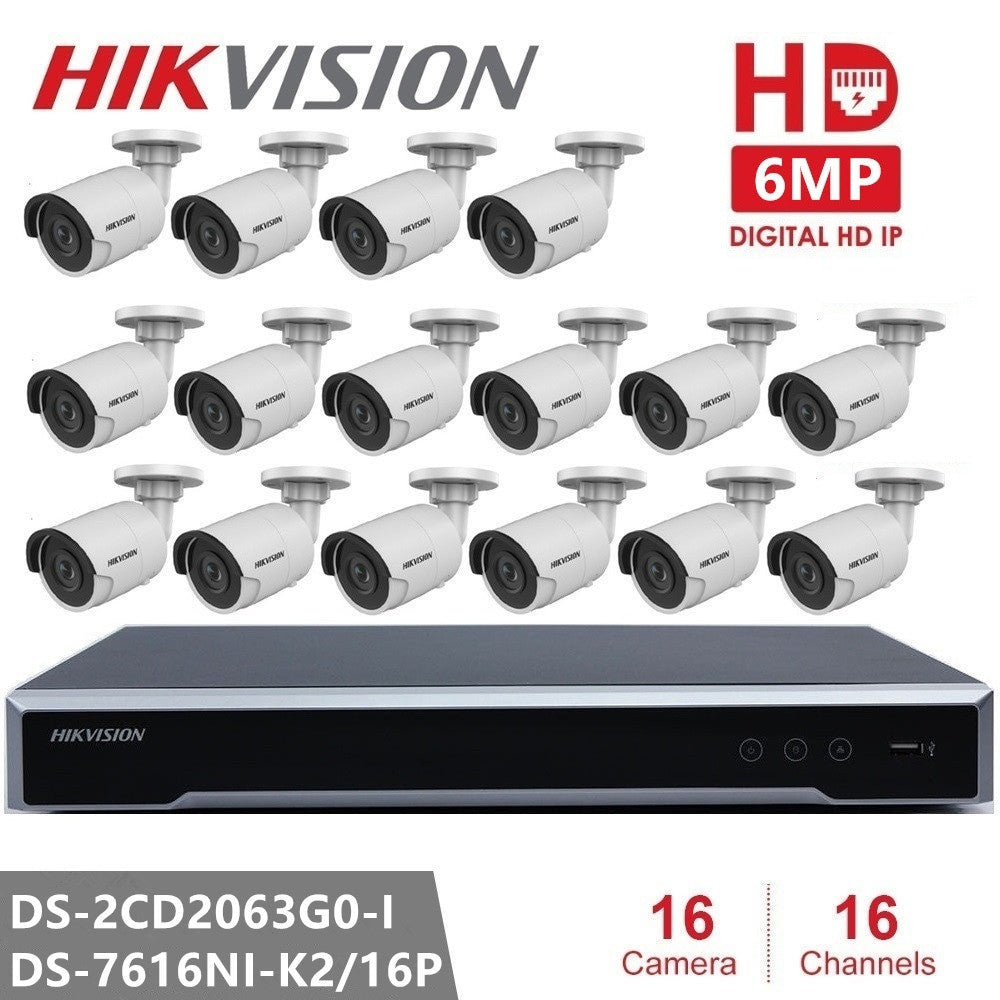 Hikvision CCTV Camera Kits Video Surveillance 6MP IP Camera Surveillance System-7