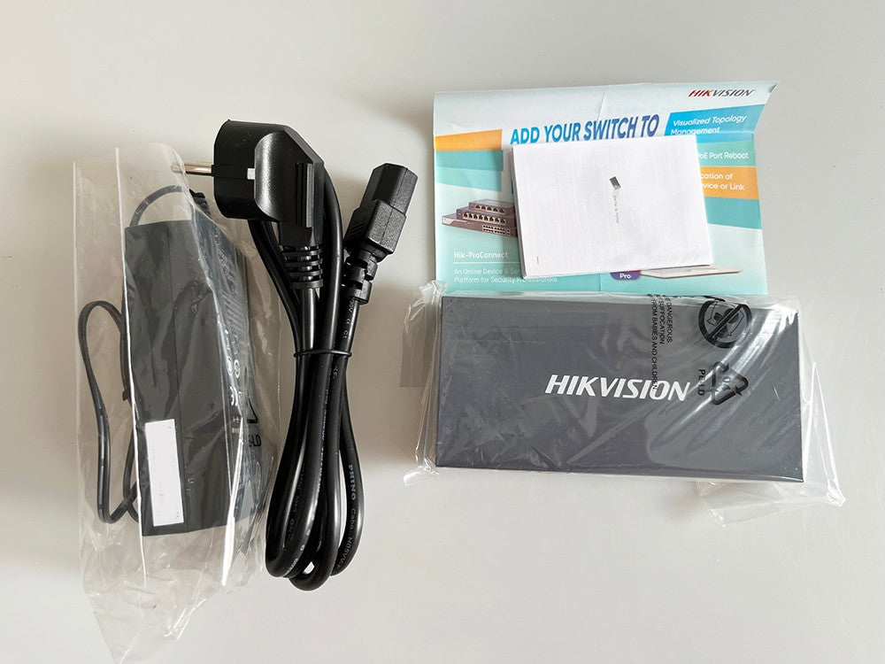 Hikvision 4 Ports Fast Ethernet Smart POE Switch 100 Mbps Network and PoE RJ45-2