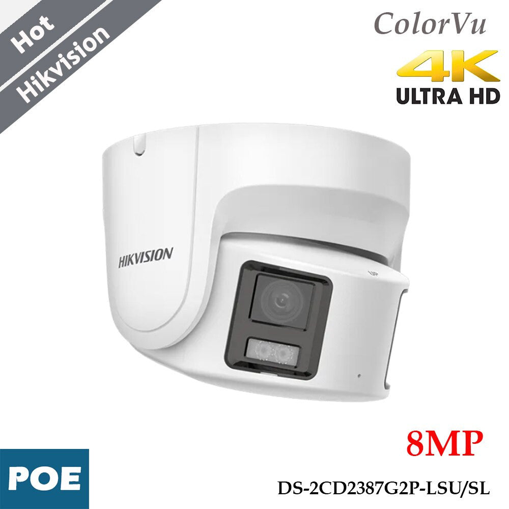 Hikvision DS-2CD2387G2P-LSU/SL 4k 8MP Panoramic ColorVu IP Camera Colorful-0